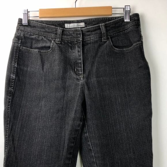 Chico's 0.5 6 Womens Black Bootcut Denim Jeans - Picture 2 of 6